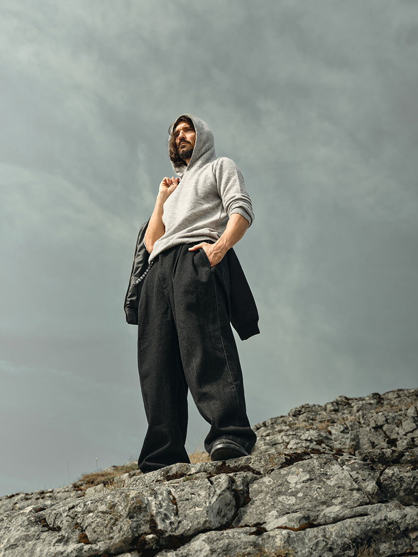 Strick-Hoodie «Air Bouclé» von DANIELE FIESOLI