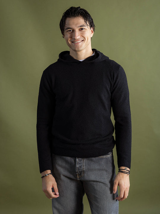 Strick-Hoodie «Air Bouclé» von DANIELE FIESOLI