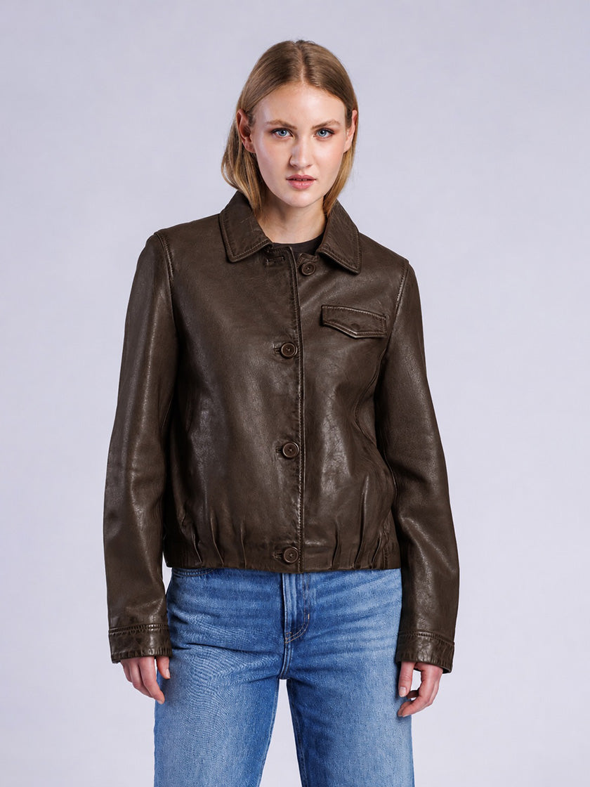 "Lyona" Leather Jacket by FREAKY NATION