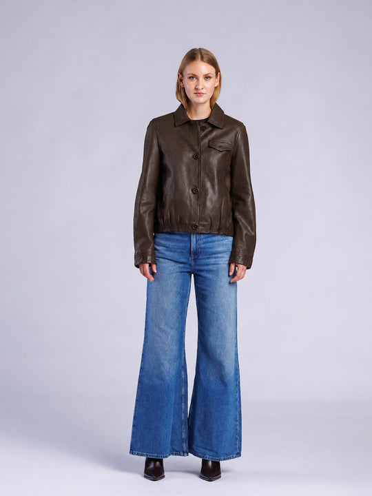"Lyona" Leather Jacket by FREAKY NATION