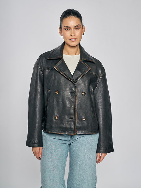 Lederjacke «Abbie» von FREAKY NATION