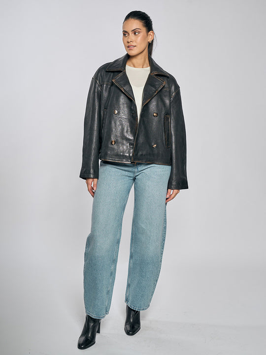 Lederjacke «Abbie» von FREAKY NATION