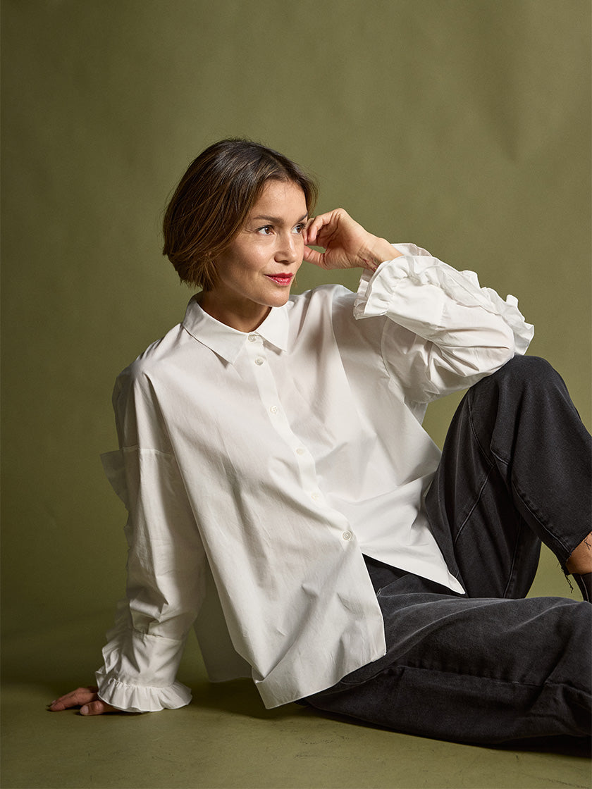 Bluse «Cuff Ruffle» von SUSANNE BOMMER