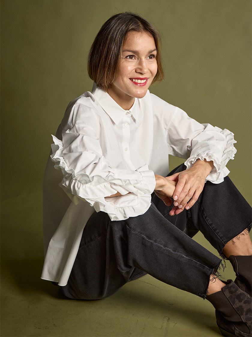 Bluse «Cuff Ruffle» von SUSANNE BOMMER