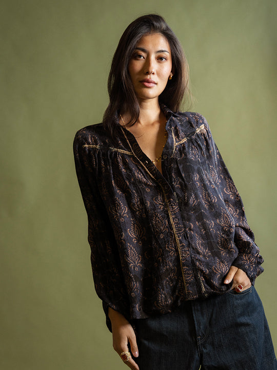 Seidenbluse «Coco» von COFUR
