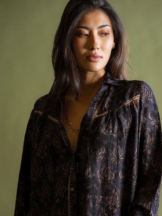 Seidenbluse «Coco» von COFUR