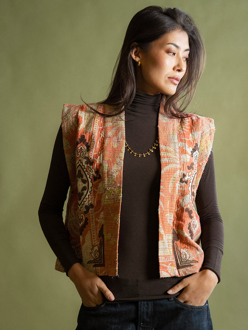 Weste «Kantha» von COFUR