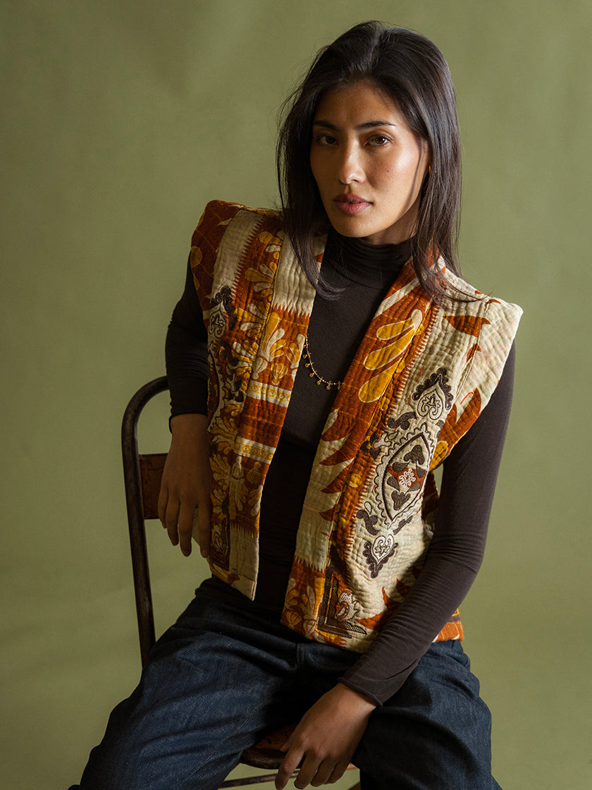 Weste «Kantha» von COFUR