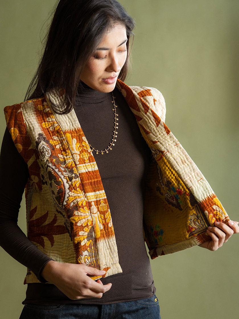 Weste «Kantha» von COFUR