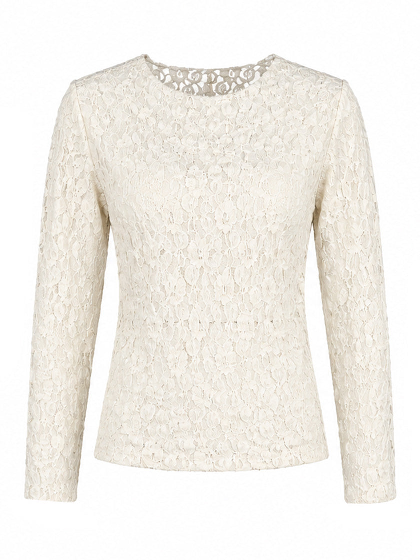 Shirt langarm «Spitzen»