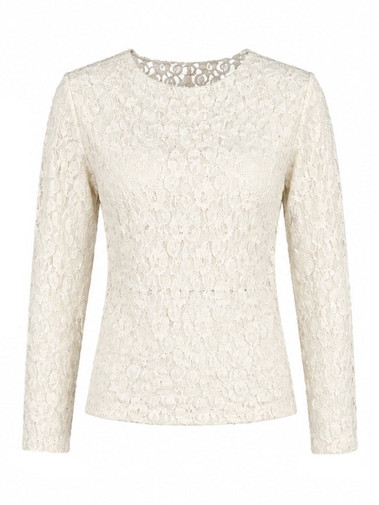Shirt langarm «Spitzen»