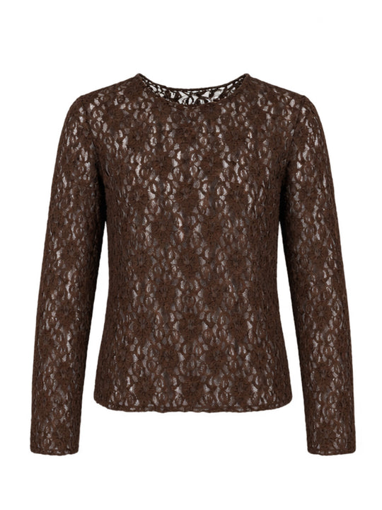 Shirt langarm «Spitzen»