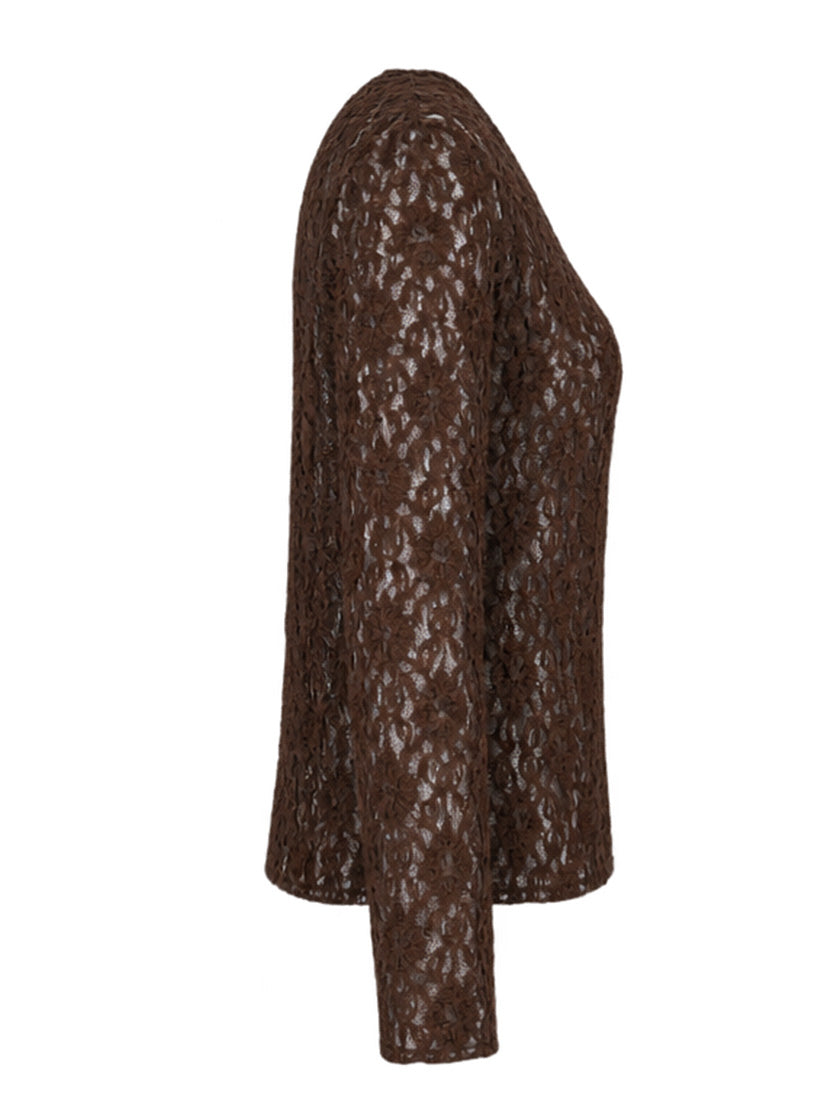 Shirt langarm «Spitzen»