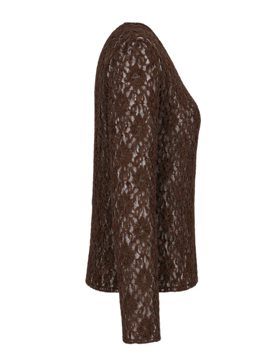 Shirt langarm «Spitzen»