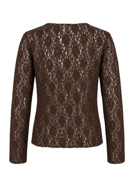 Shirt langarm «Spitzen»