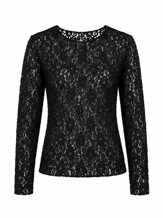 Shirt langarm «Spitzen»