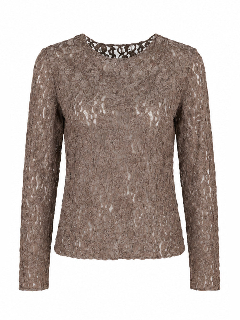 Shirt langarm «Spitzen»