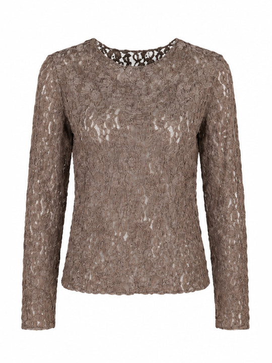 Shirt langarm «Spitzen»