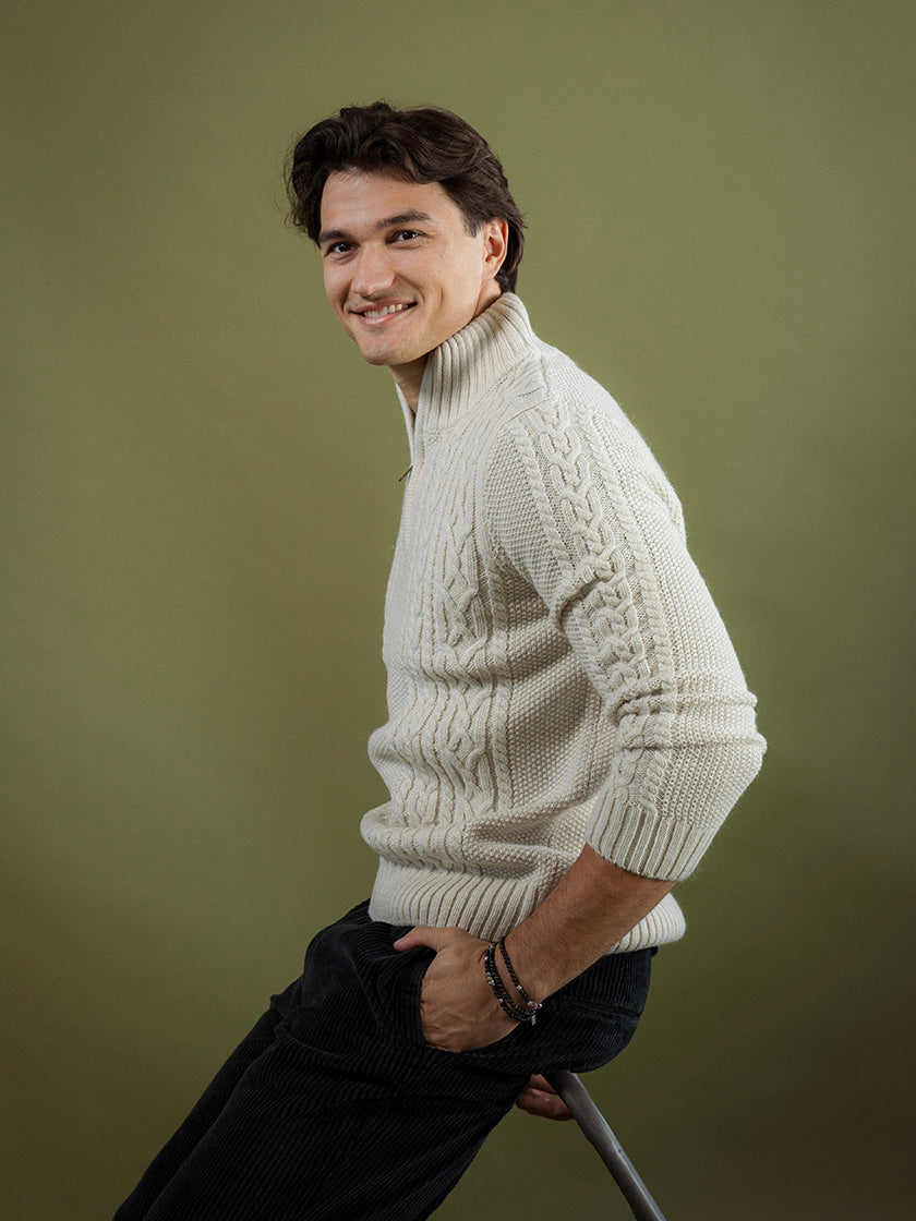 "Jacob Cable" Knit Sweater by SUPERDRY