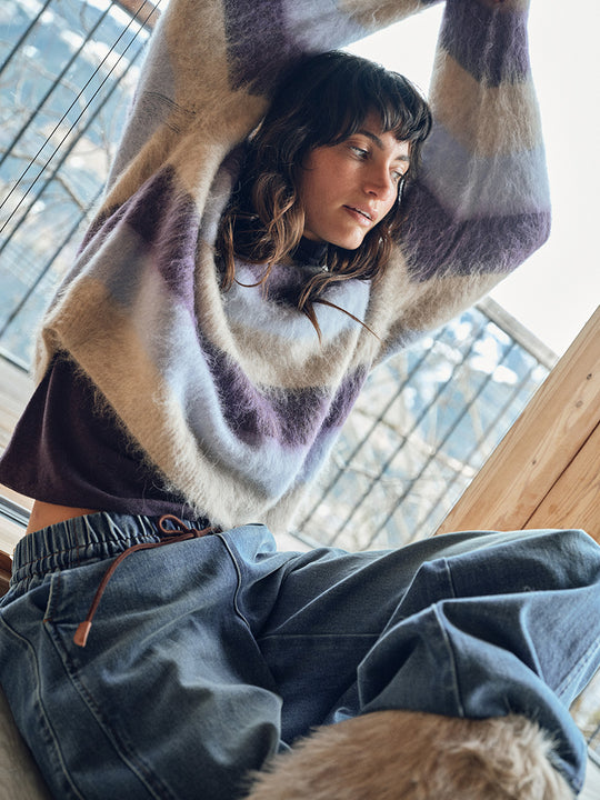 Strickpullover «Suvi Stripe» von MOS MOSH