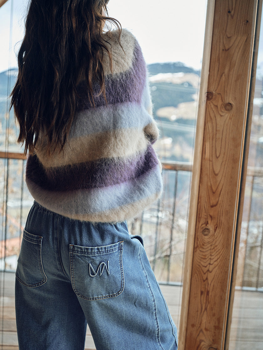 Strickpullover «Suvi Stripe» von MOS MOSH