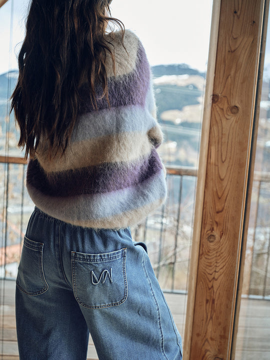 Strickpullover «Suvi Stripe» von MOS MOSH