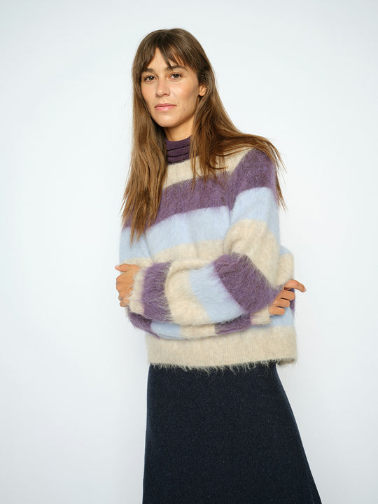 Strickpullover «Suvi Stripe» von MOS MOSH