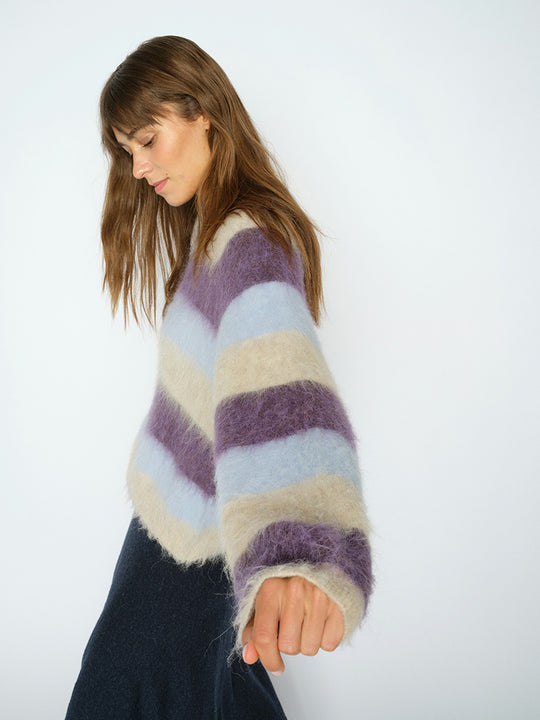 Strickpullover «Suvi Stripe» von MOS MOSH