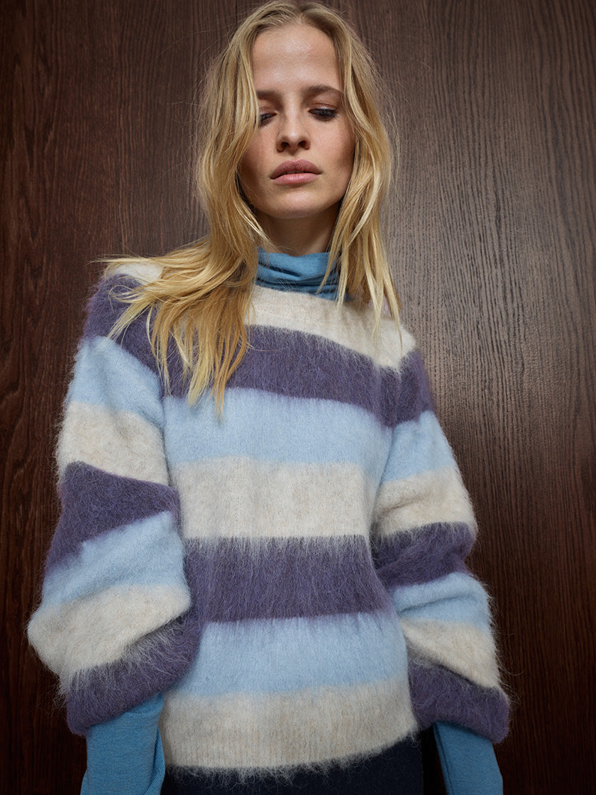 Strickpullover «Suvi Stripe» von MOS MOSH