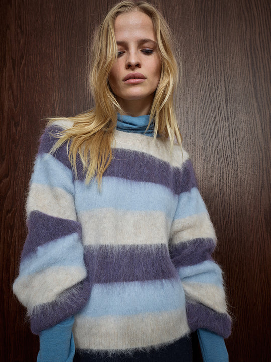 Strickpullover «Suvi Stripe» von MOS MOSH