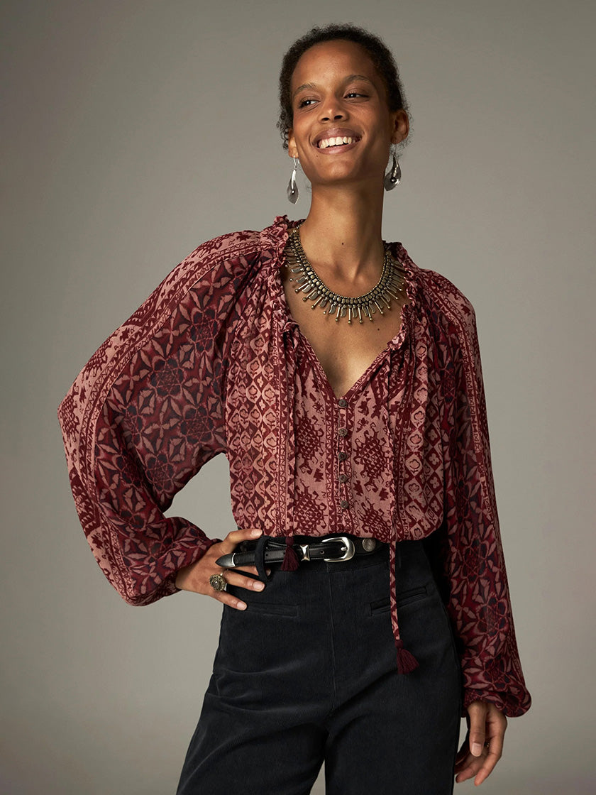 Bluse «Hannah» von MAISON HOTEL