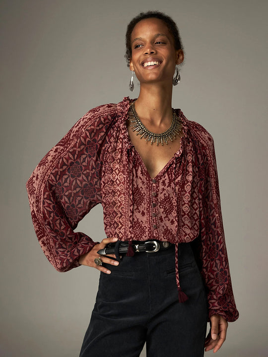 Bluse «Hannah» von MAISON HOTEL