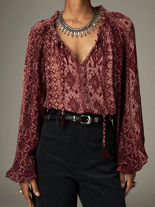 Bluse «Hannah» von MAISON HOTEL