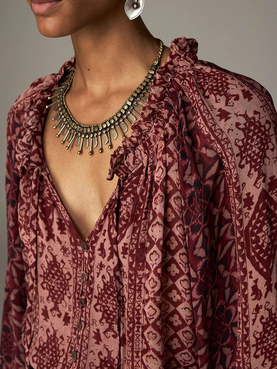 Bluse «Hannah» von MAISON HOTEL