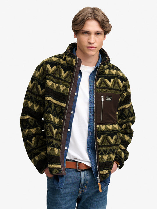 Fleecejacke «Abstract» von SUPERDRY