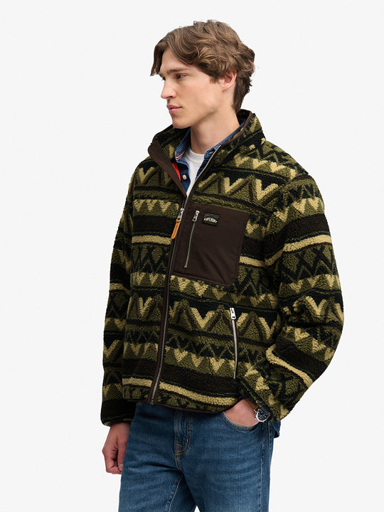 Fleecejacke «Abstract» von SUPERDRY