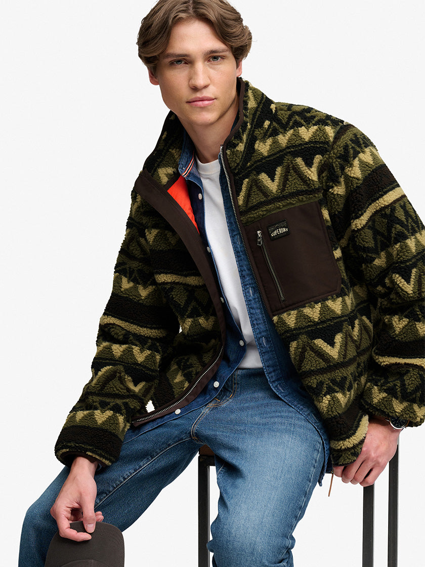 Fleecejacke «Abstract» von SUPERDRY