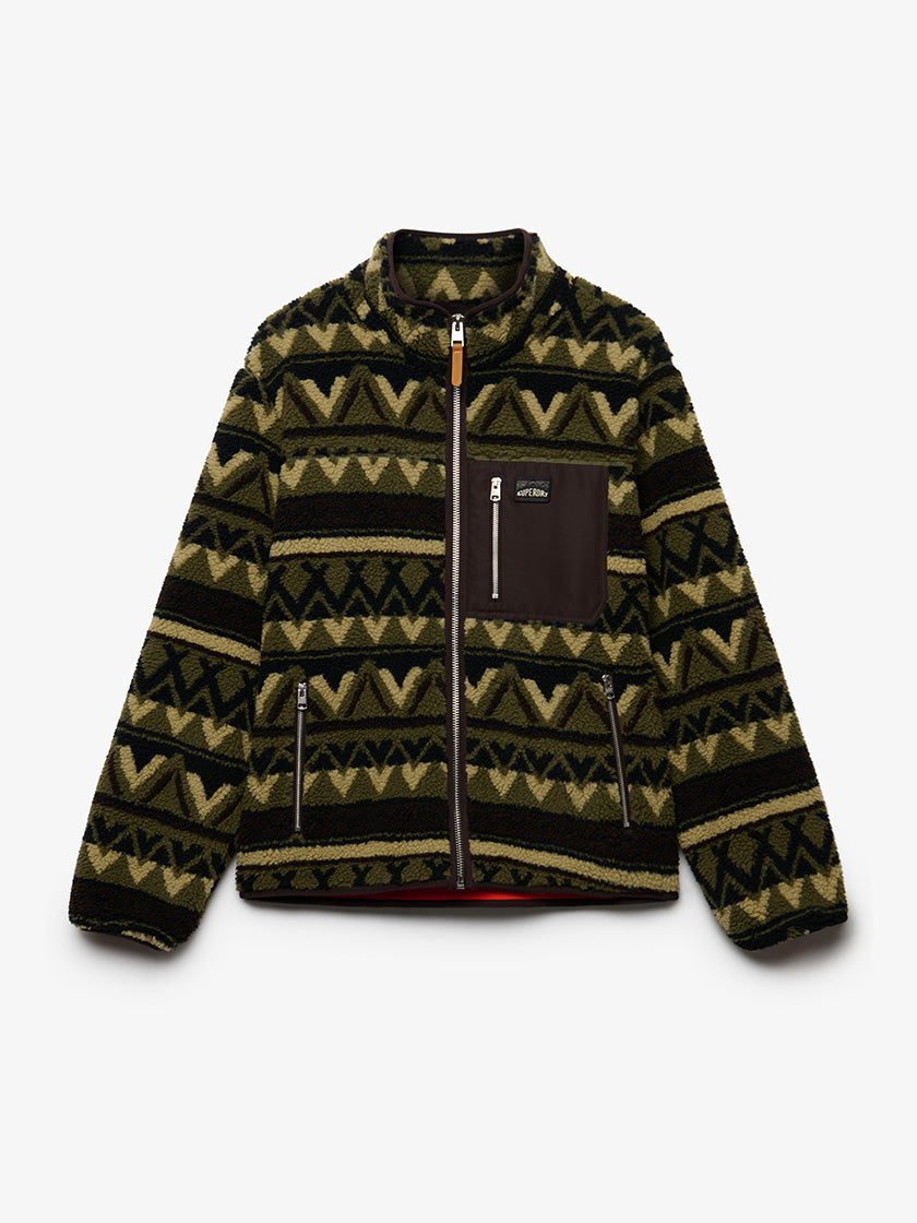 Fleecejacke «Abstract» von SUPERDRY