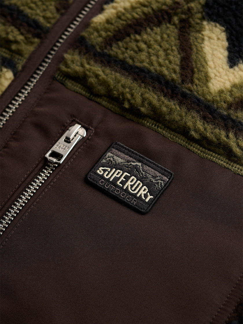 Fleecejacke «Abstract» von SUPERDRY