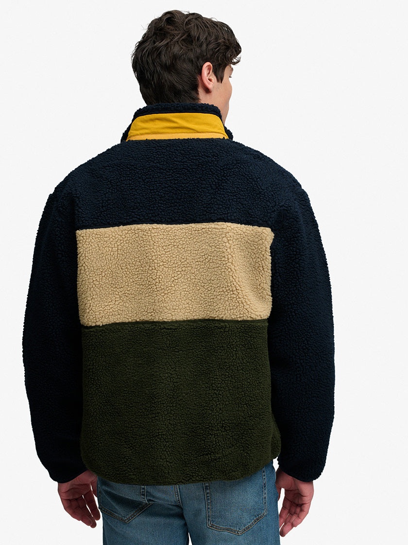 Fleecejacke «Colour Block Retro» von SUPERDRY