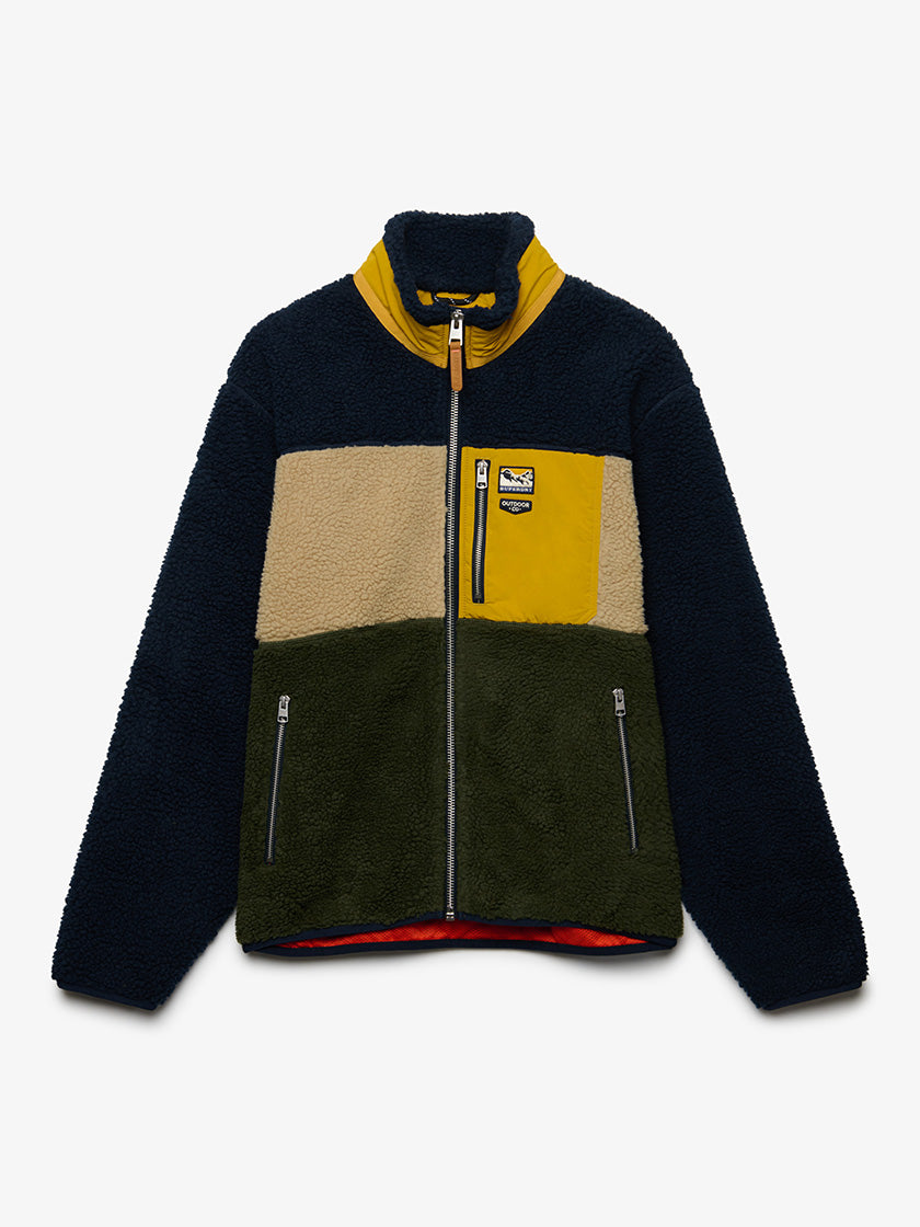 Fleecejacke «Colour Block Retro» von SUPERDRY