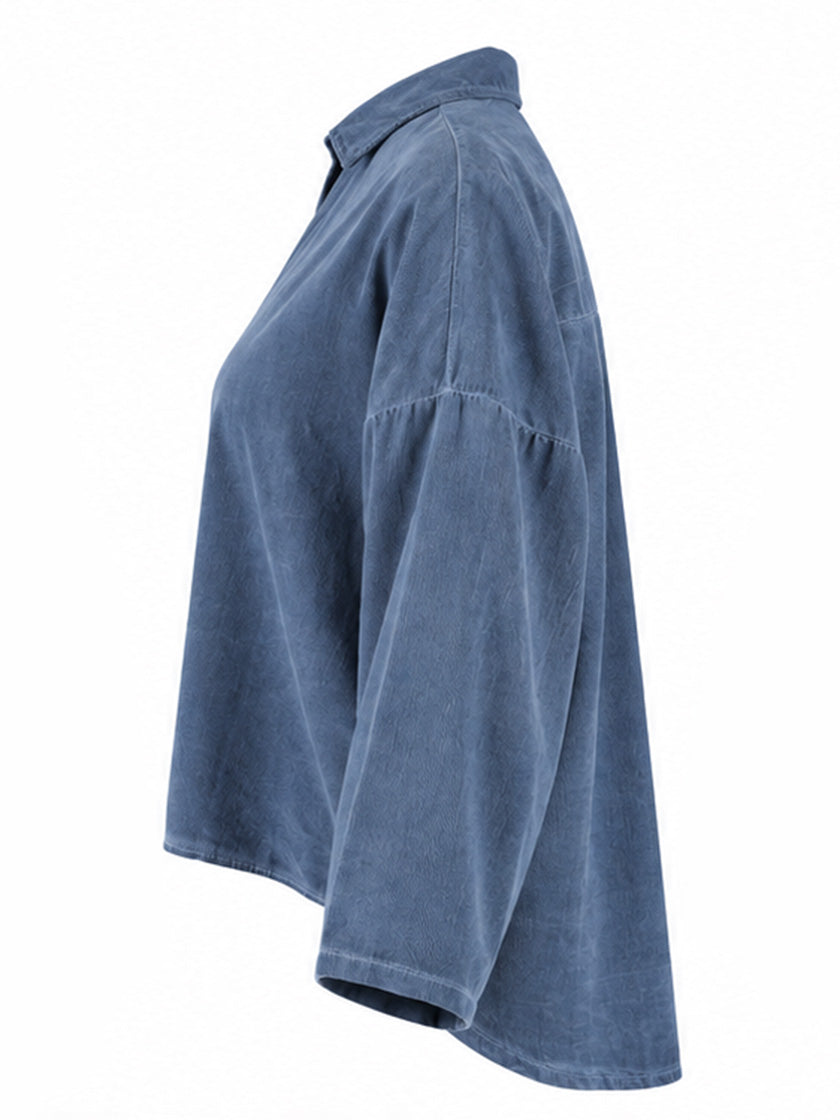 Bluse «Feincord Enzimi»