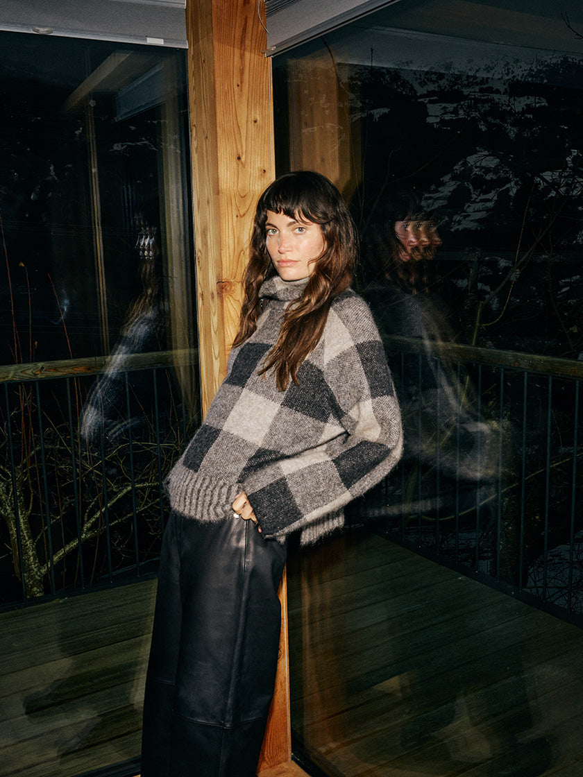 Strickpullover «Maya Check» von MOS MOSH