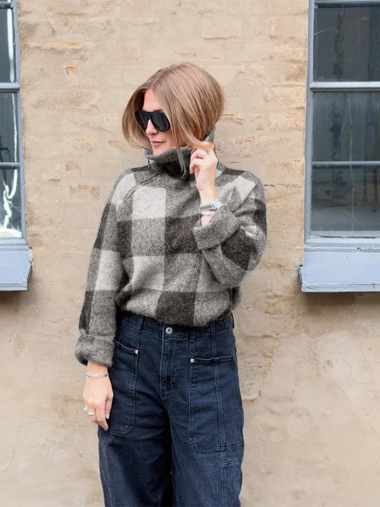 Strickpullover «Maya Check» von MOS MOSH