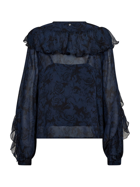 Bluse «Roya Ruffle Rose» von MOS MOSH