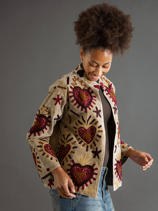 Veste « Suzani Heart » de COFUR