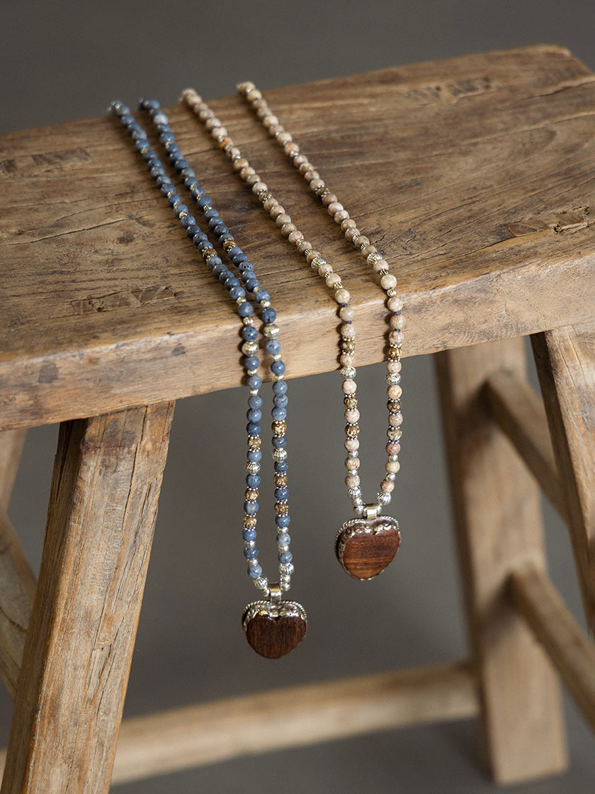 Halskette «Woodheart Taupe» von CORAZON