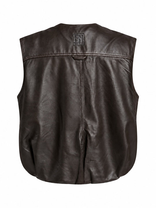 "Sofie" Leather Vest by FREAKY NATION