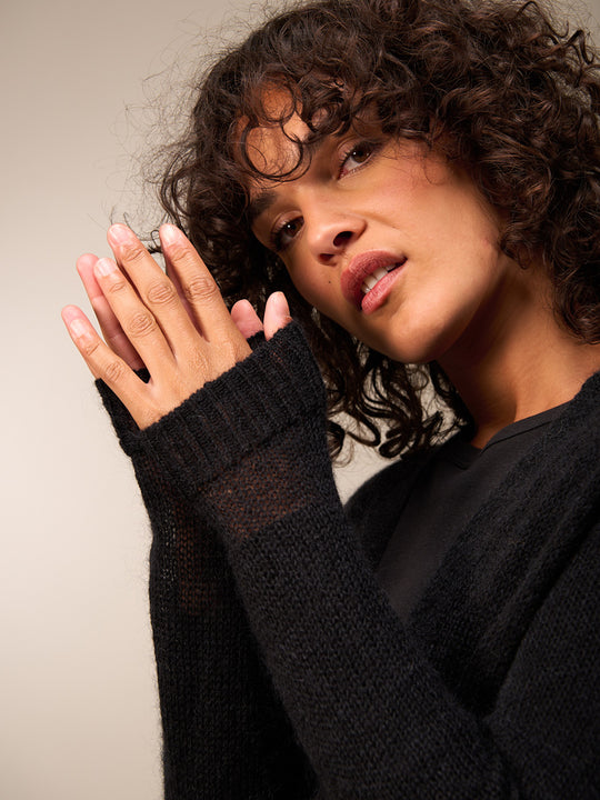 Knitted coat by NILE